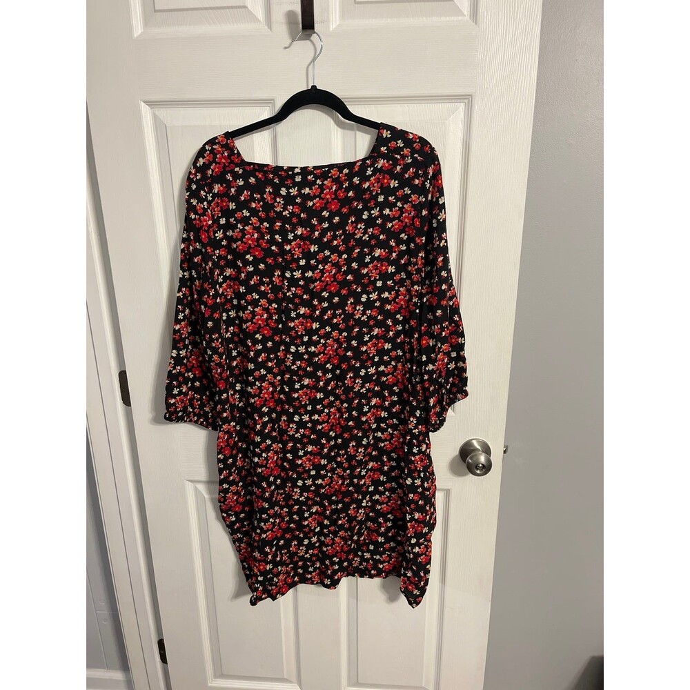 Gap 3/4 Sleeve Open Back Dress with Pockets Size XL New